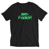 Unisex Short Sleeve V-Neck T-Shirt/ Lime Green