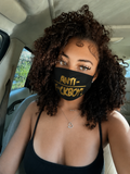 Black & Gold Face Mask