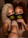 Black & Yellow Face Mask