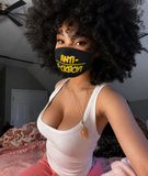 Black & Yellow Face Mask